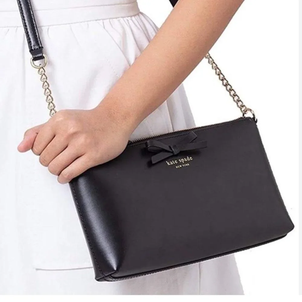 Kate Spade Black Leather Crossbody Bag